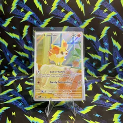 Fennekin 080 - Black Star PROMO FULL ART Chaos Rising Pokemon NM (Not Sealed) - Image 1