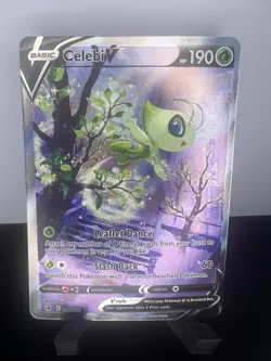 Pokemon TCG Celebi V Ultra Rare Full Art Holo Fusion Strike 245/264 - Image 1