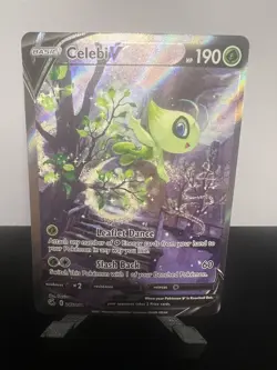 Pokemon TCG Celebi V Ultra Rare Full Art Holo Fusion Strike 245/264 - Image 3