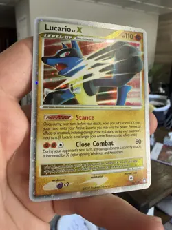 Lucario Lv.X 122/123 - Pokemon TCG Mysterious Treasures Ultra Rare LP - Image 3