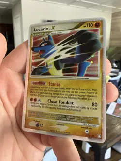 Lucario Lv.X 122/123 - Pokemon TCG Mysterious Treasures Ultra Rare LP - Image 4