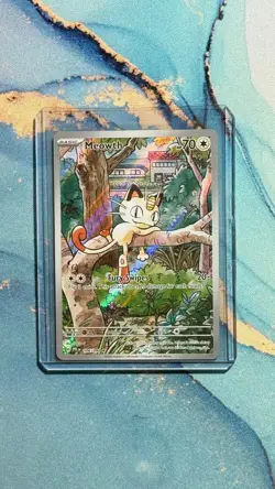 Meowth 106/094 Pokemon TCG Phantasmal Flames Illustration Rare - Image 1
