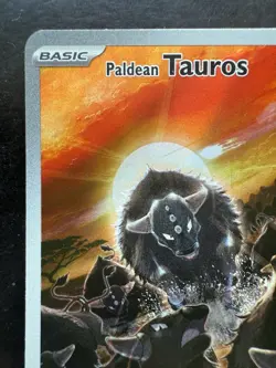 Pokemon Paldean Tauros 218/193 Illustration Rare SV02: Paldea Evolved (NM) - Image 2