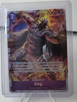 One Piece King OP01-096 SR Alternate Art Parallel Romance Dawn English NM - Image 1
