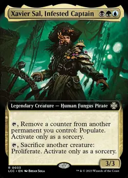 Mint/Near-Mint, English - 1 x MTG Xavier Sal, Infested Captain - Extended Art Co - Image 1