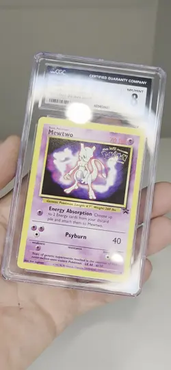 1999 Pokemon Mewtwo Promo Card Warner Bros First Movie #150 CGC 8 not PSA BGS - Image 2