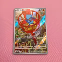 Pokemon Center Exclusive Stamped Riolu 010 - Mega Evolutions ETB Promo Card NM - Image 1