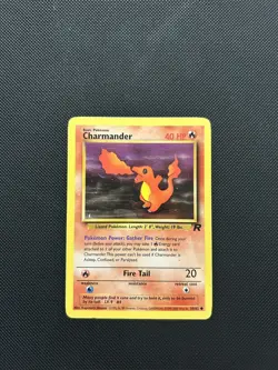 Charmander 50/82 | Team Rocket | Non Holo Pokemon Card HP - Image 1