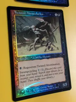 Twisted Abonimation & Unburden. Zombie Mutant MTG Card.Scourge. Old Border FOIL. - Image 4