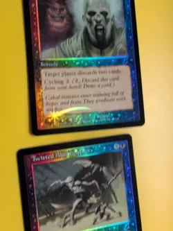 Twisted Abonimation & Unburden. Zombie Mutant MTG Card.Scourge. Old Border FOIL. - Image 5
