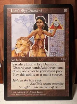 MTG - Lion’s Eye Diamond - Mirage (Vintage) - Excellent / Near-Mint - MIR #307 - Image 1