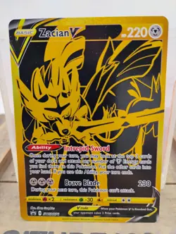 Pokemon Zacian V Promo Holo SWSH076 Sword & Shield 220 HP Intrepid Sword - Image 1