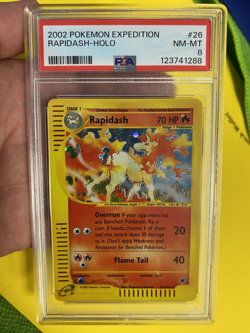 2004 Pokemon E Series EXPEDITION Rapidash 26/165 Holo PSA8 - Image 1