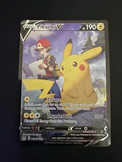 Pikachu V TG16/TG30 - NM condition - Pokemon TCG SWSH Lost Origin Full Art Holo - Image 1