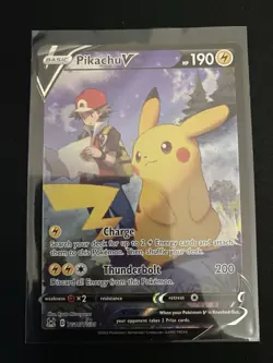 Pikachu V TG16/TG30 - NM condition - Pokemon TCG SWSH Lost Origin Full Art Holo - Image 3