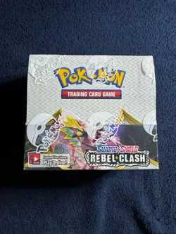 Pokemon Sword & Shield: Rebel Clash Booster Box In Acrylic Case - Image 2
