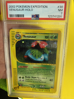 2004 Pokemon E Series EXPEDITION VENUSAUR 30/165 Holo PSA7 - Image 1
