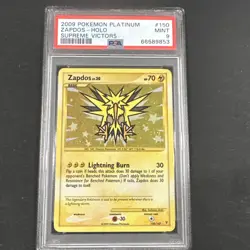 2009 Pokemon Platinum Zapdos - Holo Supreme Victors #150 LOW POP PSA 9 - Image 1