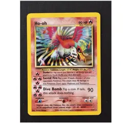 Pokemon Ho-oh 07/64 Neo Revelation Basic Holo Rare Unlimited 90HP Dive Bomb - Image 1