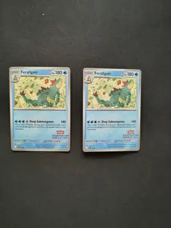 Feraligatr SVP213 2024 Illustration Contest Black star Promo Pokemon LP - Image 3