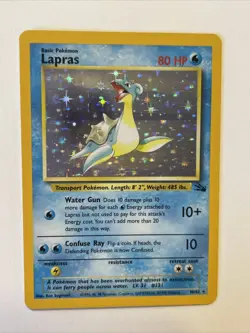 Lapras - 10/62 Fossil Set Holo Pokemon TCG 1999 - Image 1