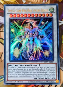 Crystal Clear Wing Over Synchro Dragon (Ultra Rare) - SUDA-EN039 - Yu-Gi-Oh TCG - Image 1