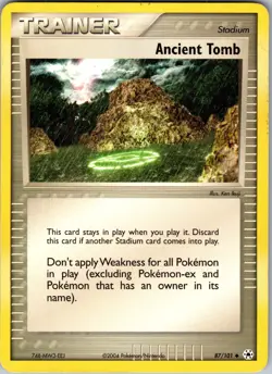 Pokemon TCG Ancient Tomb EX Hidden Legends 87/101 Regular Uncommon - Image 1
