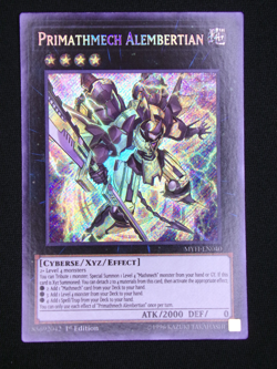 YUGIOH / Secret Rare / Primathmech Alembertian / MYFI-EN040 / 1st Edition / NM - Image 1