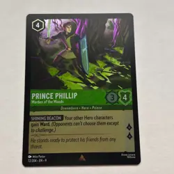 Prince Phillip 72/204 Disney Lorcana Fabled Rare Cold Foil Card NM - Image 1