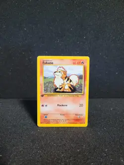 Pokemon Karte Fukano - 1. Edition - 28/102 Basis Set - Image 1