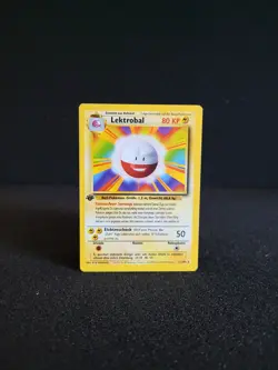 Pokemon Karte Lektrobal - 1. Edition - 21/102 Basis Set - Image 1