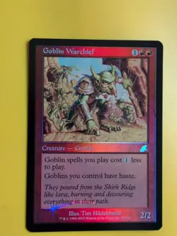 Goblin Warchief. MTG Card. Scourge. Old Border FOIL. - Image 1