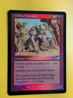 Goblin Warchief. MTG Card. Scourge. Old Border FOIL. - Image 2