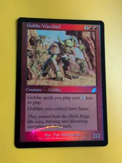 Goblin Warchief. MTG Card. Scourge. Old Border FOIL. - Image 3