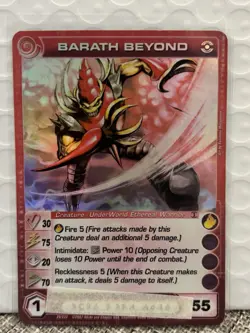 Chaotic Barath Beyond Super Rare Card LP - Unused Code - Image 1