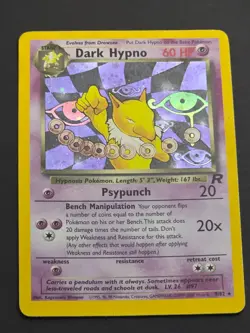Pokemon TCG Dark Hypno 9/82 - English Team Rocket Holo Rare Card MP - Image 1