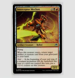Interceptor Mechan (Foil) - EOE #220 Uncommon - NM Edge of Eternities - Image 1