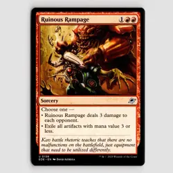 Ruinous Rampage - EOE #158 Uncommon - NM / Mint Edge of Eternities Single - Image 1