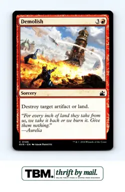 2024 Magic the Gathering Ravnica Remastered #106 Demolish - Image 1