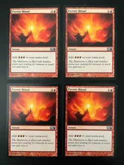 MTG- Pyretic Ritual x4 - M11 - Image 1