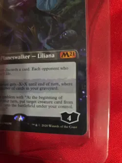 Magic The Gathering Liliana Waker of the Dead Borderless Core 2021 Planeswalker - Image 4