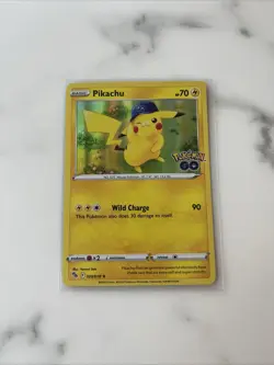 Pikachu 028/078 Rare Holo Card(Pokemon TCG GO) - Image 3