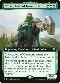 Yorvo, Lord of Garenbrig - Extended Art Throne of Eldraine MP MTG - Image 1