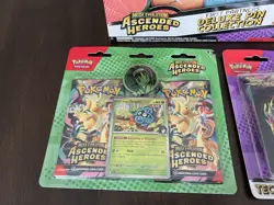 Pokemon Mega Evolution Ascended Heroes Deluxe Pin Tech Sticker Gastly Tangela - Image 3