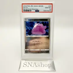 PSA 10 Ditto 023/024 Detective Pikachu 2019 Pokemon Card Japanese - Image 3