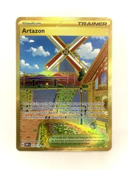Artazon 229/197 SV03 Obsidian Flames Gold Ultra Rare Full Art Pokemon TCG NM - Image 1