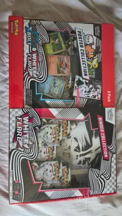 White Flare Pokemon Binder + Poster Collection Black Bolt White Flare Bundle 9pk - Image 3
