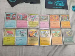 Pokemon Job Lot Bundle Phantasmal Flames ETB Box Destined Rivals Cards Sleeves - Image 2