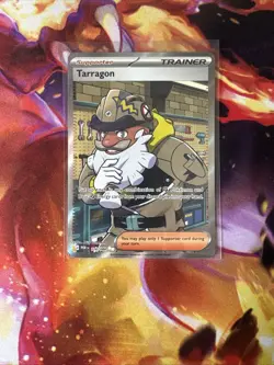 Pokemon Tarragon Full Art Holo Ultra Rare 116/088 Trainer Supporter - Image 1