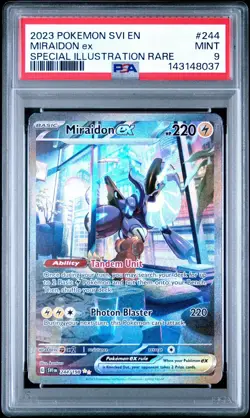 Pokemon - Miraidon ex 244/198 Sv01: Scarlet & Violet Base Set PSA Mint 9 - Image 2